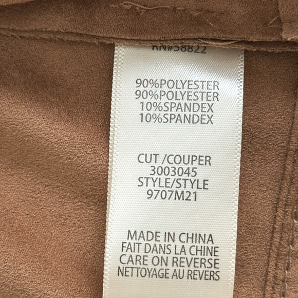 MAX STUDIO VICUÑA LEGGINGS MATCHING JACKET SET LARGE MICROSUEDE - Picture 7 of 10